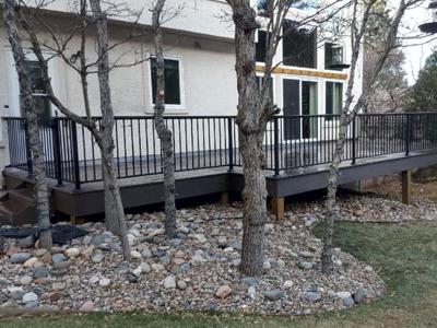 Fortress deck with fortress rails, decking and fortress frame from Colorado Springs Deck Builder