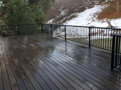 Fortress deck with fortress rails, decking and fortress frame from Colorado Springs Deck Builder